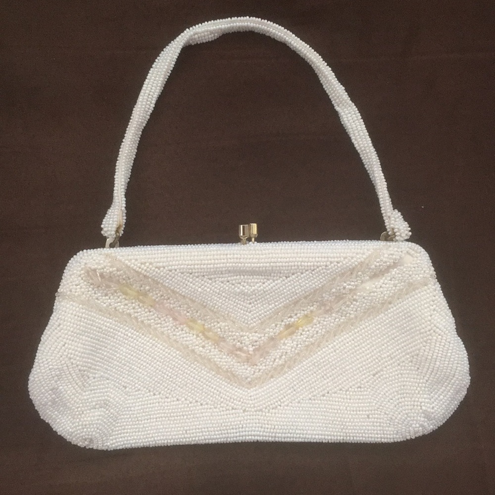 Vintage Japanese Debbie Beaded Clutch Purse
